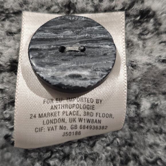 Anthropologie Angel of the North Chunky Sweater Cozy Pullover Cowl Neck Gray XS - Picture 7 of 8